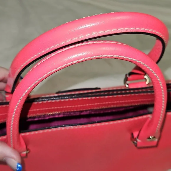Kate Spade Vibrant Coral Satchel - Picture 10 of 10